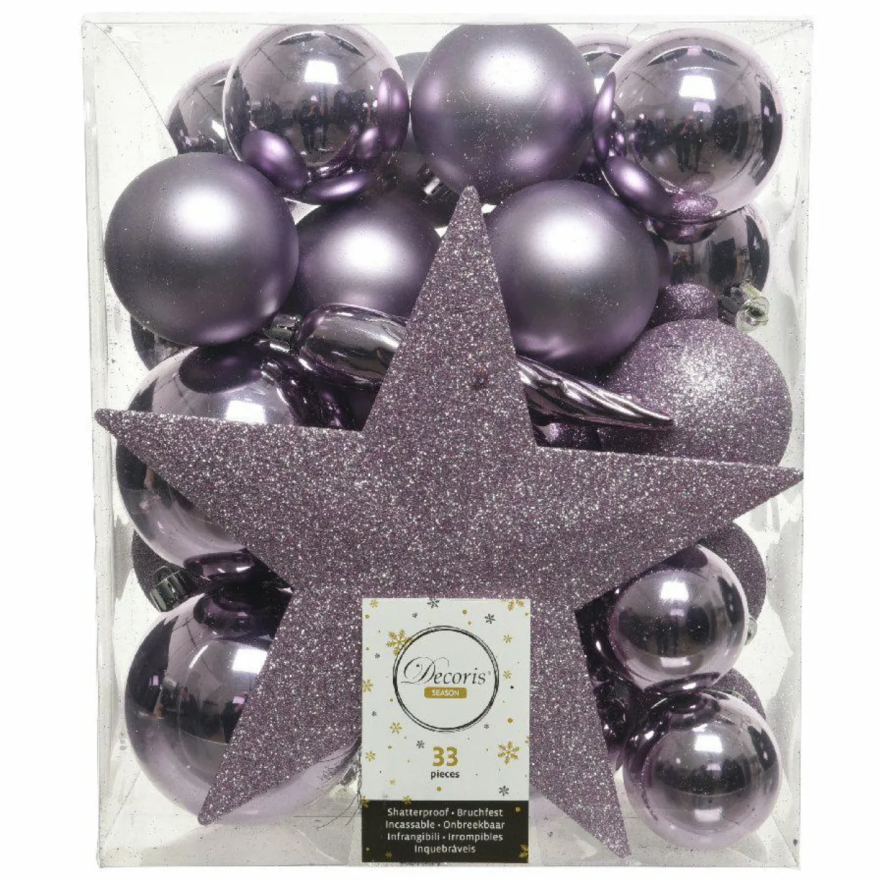 Kit de décoration de sapin de Noël Novae Lilas