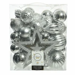 Kit de décoration de sapin de Noël Mély Argent