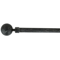 Kit de tringle extensible (L120 - L210 cm / D19 mm) Basic Noir et argent