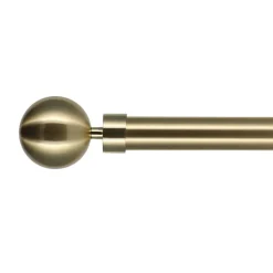 Kit de tringle rideau extensible (L120 - L210 cm / D28 mm) Hera Or