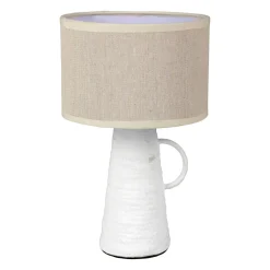 Lampe à poser amphore (H28,5 cm) Abisko Blanche