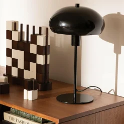 Lampe à poser métal (38 cm) Savio Noire