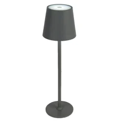 Lampe de table sans fil rechargeable USB 48 LED (H37 cm) Brooklyn Gris