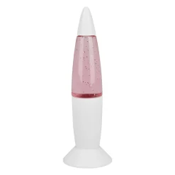 Lampe lave enfant à paillettes (H19 cm) Rose