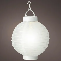 Lanterne chinoise solaire (D20 cm) Papier Blanc chaud