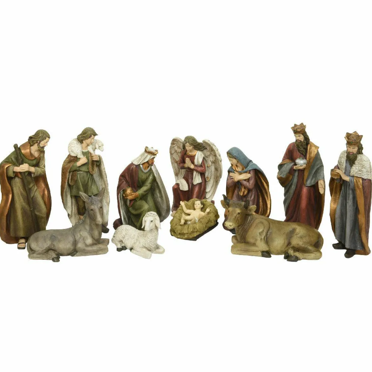 Les 11 grands santons (Hauteur 94 cm) de Paul