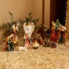 Les 11 santons (Hauteur 30 cm) de Pauline