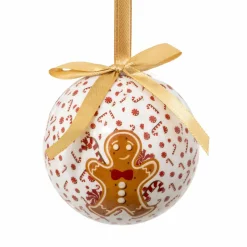 Lot de 12 boules de Noël (D75 mm) Petit Biscuit