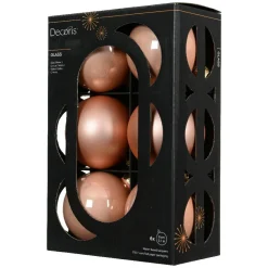 Lot de 6 boules de Noël en verre (D80 mm) Boréal Pêche