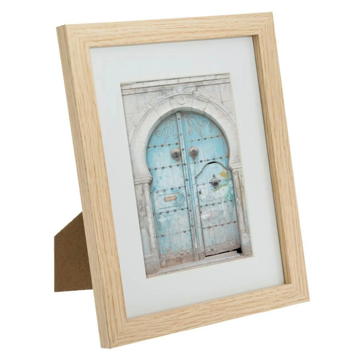 Lot de 5 cadres photo en bois Ethnique Naturel