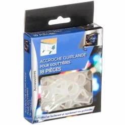 Lot de 18 crochets gouttière