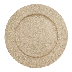 Lot de 12 dessous d'assiette Pailletées Or