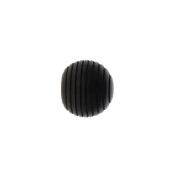 Lot de 2 embouts tringle bois (D28 mm) Nils galaxie Noir mat