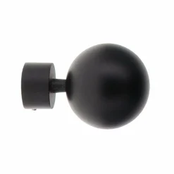 Lot de 2 embouts tringle (D28 mm) Lino Gaia Noir mat