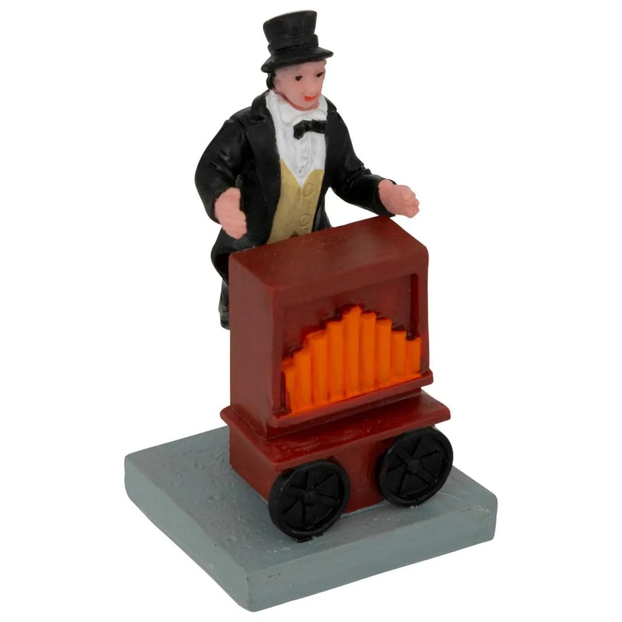 Lot de 5 figurines et accessoires pour village (H22 cm) Musique et kiosque
