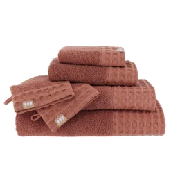 Lot de 2 gants de toilette coton (15 x 21 cm) Season Color Ambre