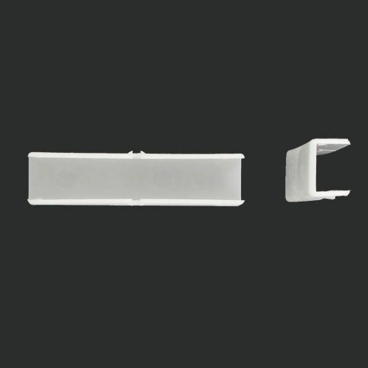 Lot de 2 raccords de rail plat