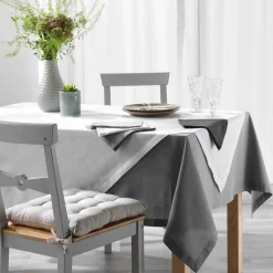 Lot de 3 serviettes coton (40 x 40 cm) Charline Blanc