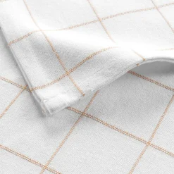 Lot de 3 serviettes coton (40 x 40 cm) Axel Blanc