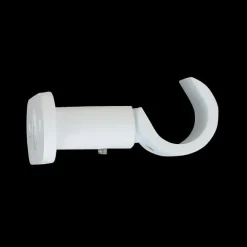 Lot de 2 supports tringles (L50 / D20 mm) Jim gouttière Blanc mat