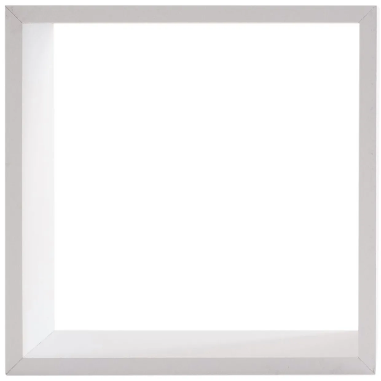 Lot de 3 étagères bois (H15-20-25 cm) Cube Blanc
