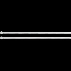 Lot de 2 tringles voilage extensibles rondes (L60 à 80 cm) Rona Blanche