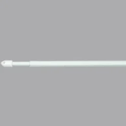 Lot de 2 tringles voilage extensibles rondes (L80 à 110 cm) Rona Blanche