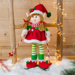 Lutin farceur en ski (H46 cm) Martine Multicolore
