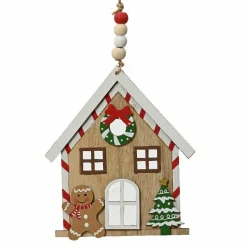 Maison Mr Pain d'épice à suspendre (H17 cm) Multicolore