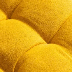 Matelas de sol coton (120 x 60 cm) Pixel Jaune moutarde