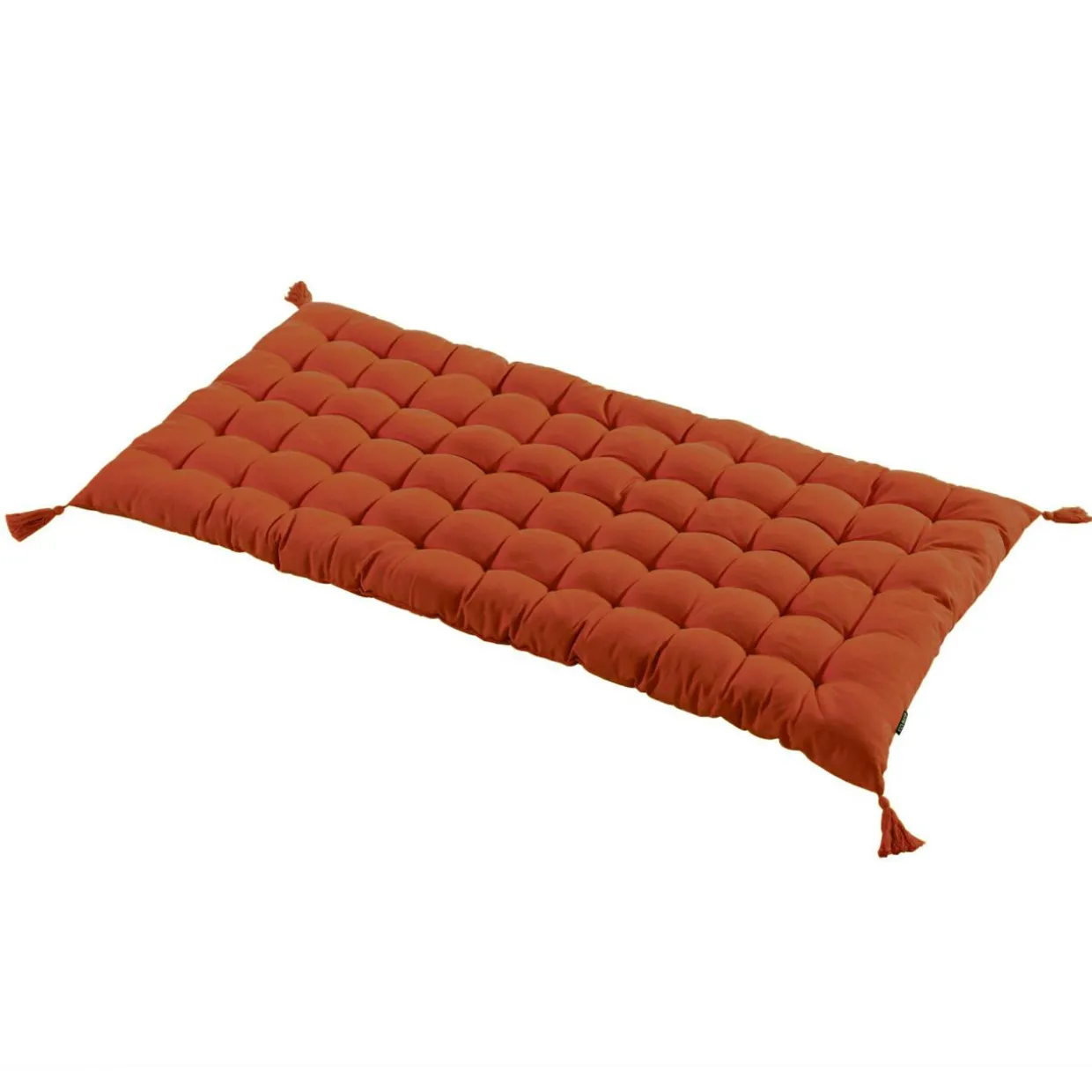 Matelas de sol coton (120 x 60 cm) Pixel Terracotta