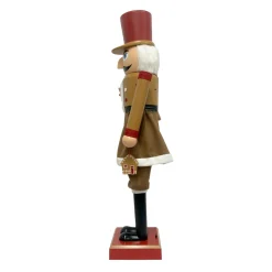Musicien Casse-noisette (H154 cm) musical et animé Cookie Marron