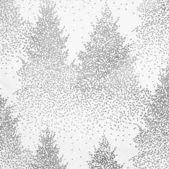 Nappe de Noël rectangulaire (140 x 240 cm) Sapin Argent