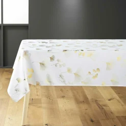 Nappe rectangulaire (150 x 240 cm) Bloomy Blanche