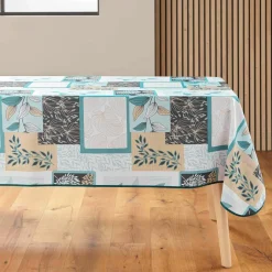 Nappe rectangulaire anti tache (150 x 240 cm) Faya Vert sauge