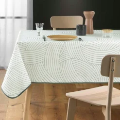 Nappe rectangulaire anti tache (150 x 200 cm) Linea Blanche
