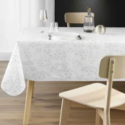 Nappe rectangulaire anti tache (150 x 240 cm) Lonigold Blanche