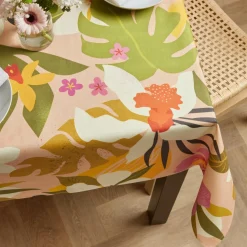 Nappe rectangulaire coton enduit (150 x 350 cm) Rio Multicolore
