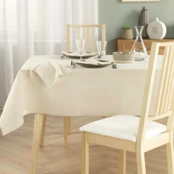 Nappe rectangulaire coton (150 x 240 cm) Serafine Ecru