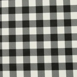 Nappe rectangulaire coton enduit (150 x 350 cm) Vichy Noire