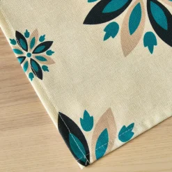 Nappe rectangulaire coton enduit (150 x 350 cm) Porto Multicolore