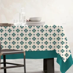 Nappe rectangulaire coton enduit (150 x 350 cm) Porto Multicolore