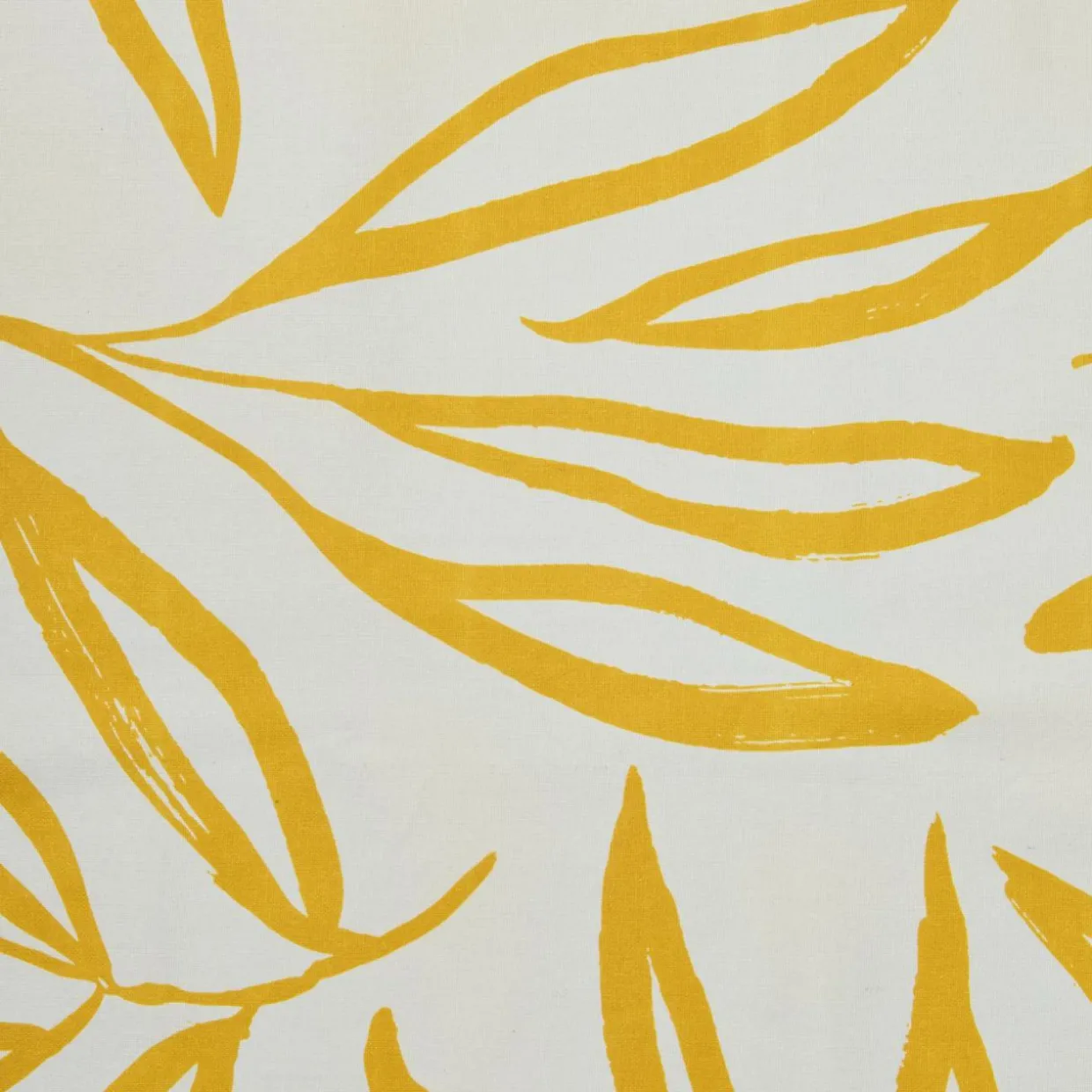 Nappe rectangulaire coton enduit (150 x 350 cm) Galice Jaune moutarde