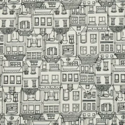 Nappe rectangulaire coton enduit (150 x 350 cm) Home Grise