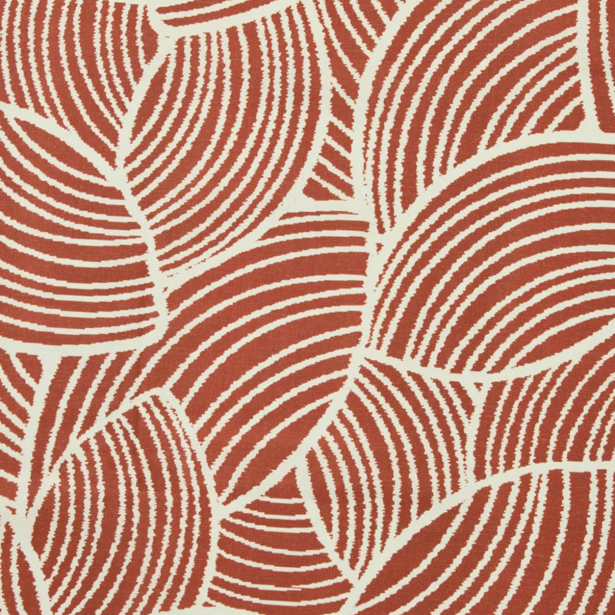 Nappe rectangulaire coton enduit (150 x 350 cm) Sarah Terracotta