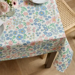 Nappe rectangulaire coton enduit (150 x 250 cm) Corolle Multicolore