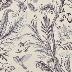 Nappe rectangulaire coton enduit (150 x 350 cm) Colibri Grise