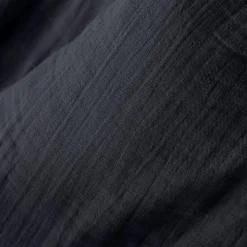 Nappe ronde gaze de coton (180 cm) Gaïa Bleu nuit