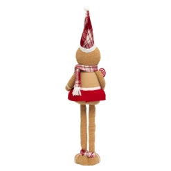 Pain d'épices jambes téléscopiques (H89 cm) Miss Noël Marron clair