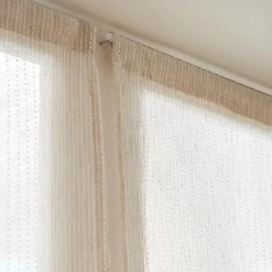 Paire de voilages passe-tringle (60 x 160 cm) Arthur Beige